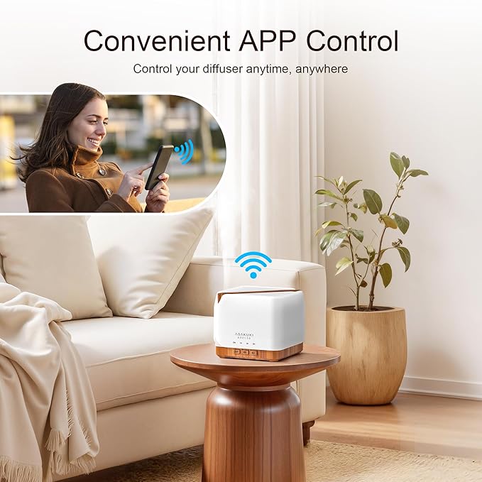 ASAKUKI Smart WiFi Essential Oil Diffuser, Large 700 ml Cool Mist Humidifier - Image 3