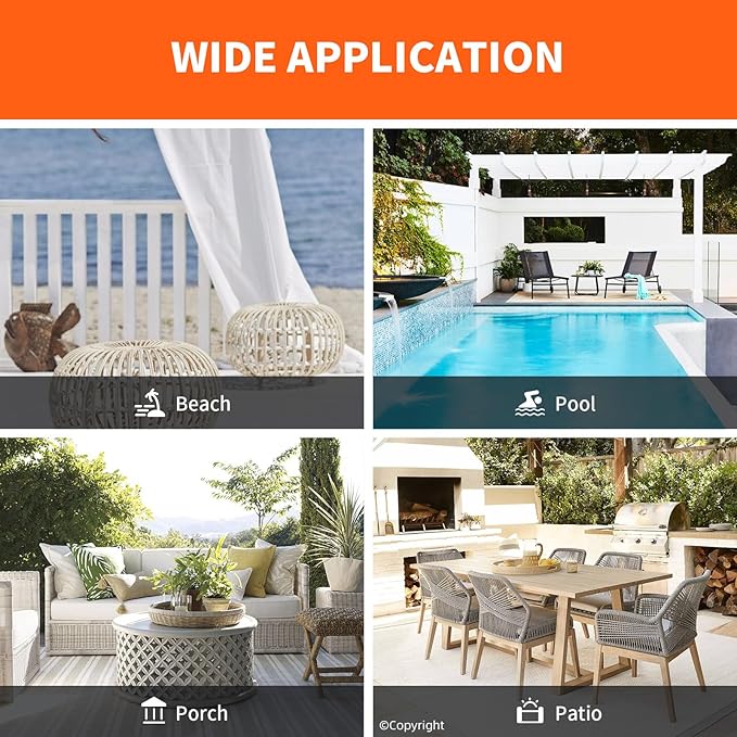 Waterproof Outdoor Curtain W84 x L84 - Image 8