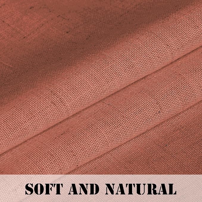 H.VERSAILTEX Linen Curtains Elegant Natural Linen Semi Sheer Curtains Energy - Image 4