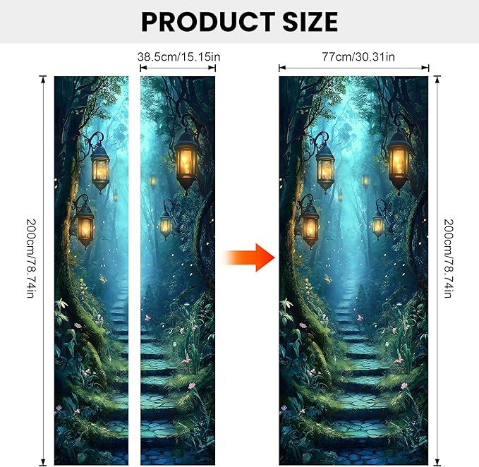 3D Door Stickers, Peel and Stick Vinyl Wallpaper ，Self-Adhesive Mural - Image 3