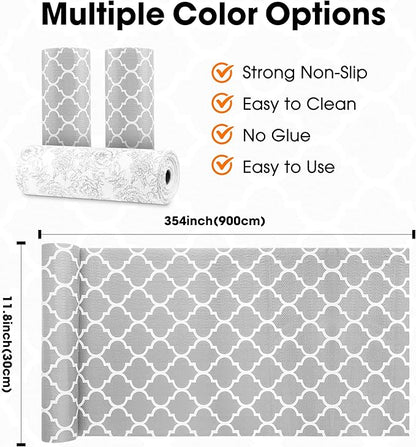 Drawer and Shelf Liner for Kitchen Cabinets Non-Adhesive, Non-Slip Cabinet - Image 9