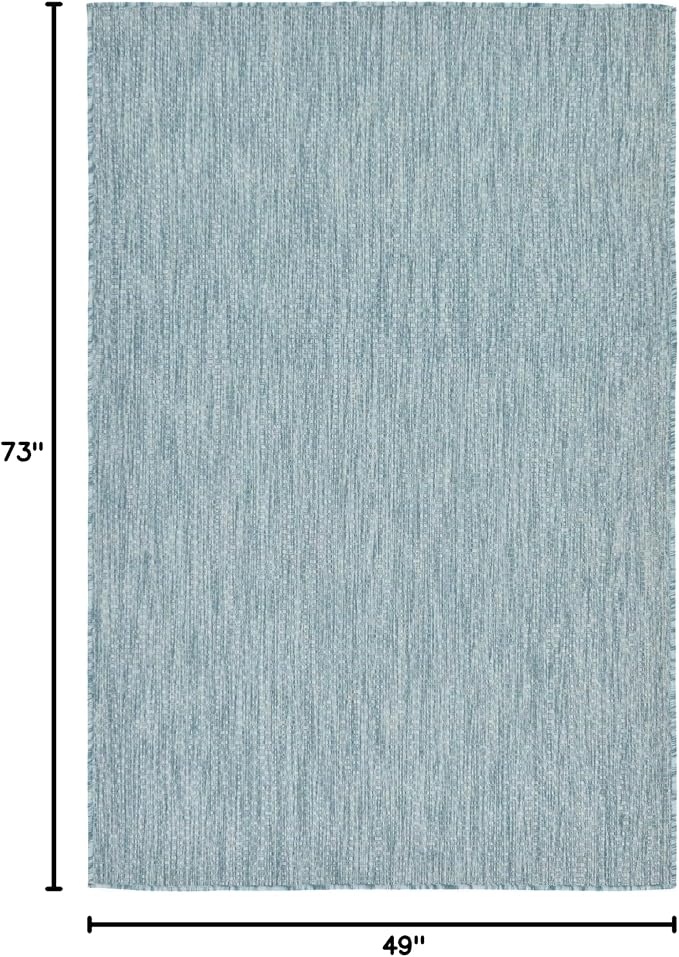 Unique Loom Collection Casual Transitional Solid Heathered Indoor/Outdoor - Image 3