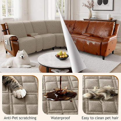 Arfntevss Waterproof Recliner Sectional Couch Covers - Image 6