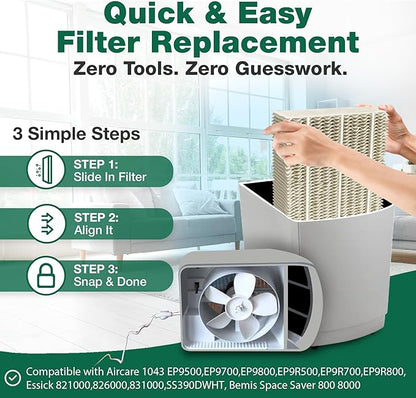 2 Replacement Humidifier Paper Wick Filters Compatible - Image 5