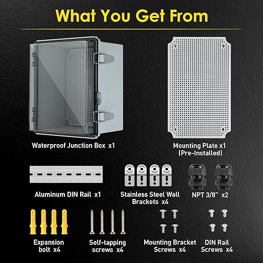 Waterproof Electrical Junction Box, IP67 ABS Plastic Junction Box Enclosure - Image 5