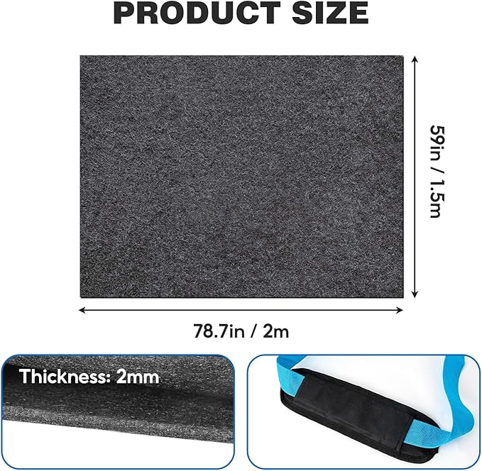 Camping Tent Carpet Mat 6.5x5 Ft Waterproof Rug Liner - Image 3