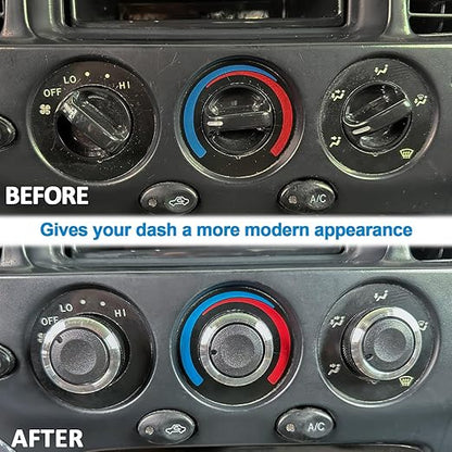 TOPINSTALL Custom 3PCS AC Climate Control Switch Knobs Compatible - Image 2