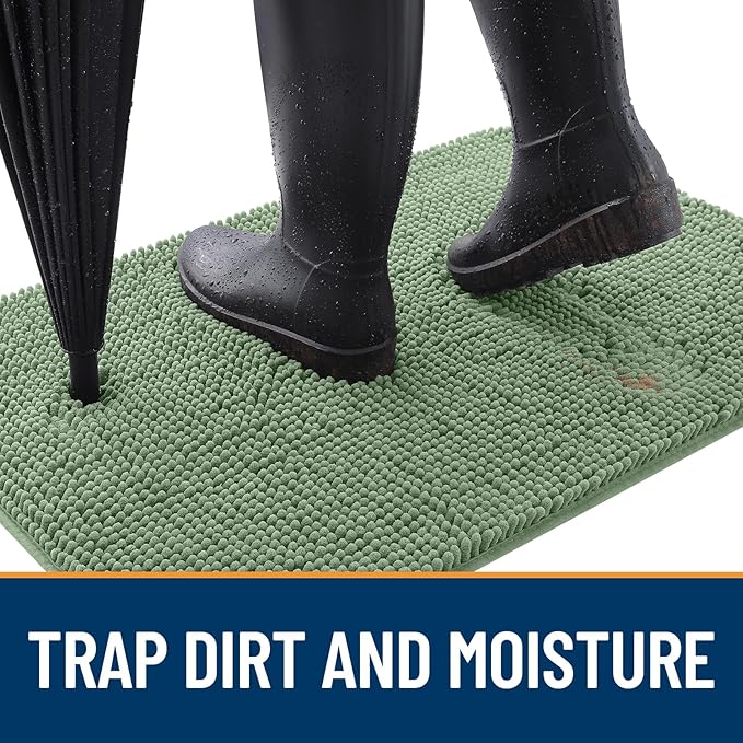 OLANLY Dog Door Mat for Muddy Paws 59x35, Absorbs Moisture and Dirt, Absorbent - Image 2