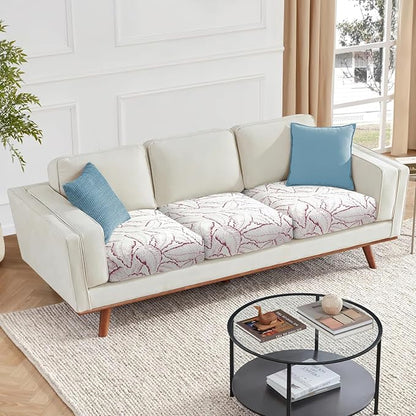 Fuloon Seat Cushion Covers, Stretch Couch Slipcovers Sofa Cushion Protective - Image 5