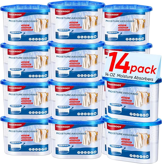 14 Pack Moisture Absorbers, 14 OZ Humidity Absorber Bucket, Moisture Absorbers by Unknown