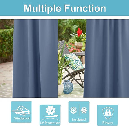 RYB HOME Outdoor Waterproof Curtains - Image 5