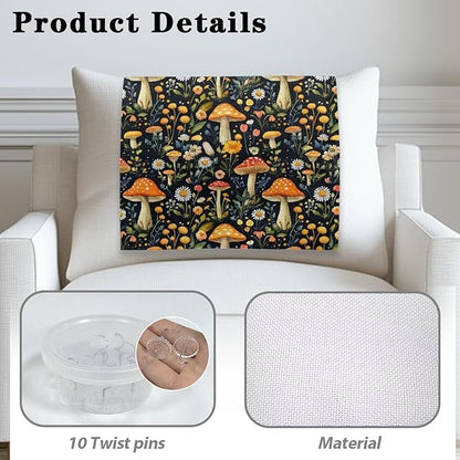 Headrest Recliner Cover Mushroom Flower Washable Dust Cover - Image 4