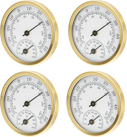 TEAMWILL Mini Analog Thermometer Hygrometer Humidity Meter Room Indoor by Unknown