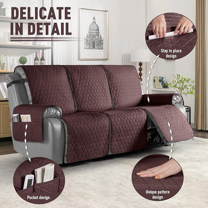 TAOCOCO 100% Waterproof Recliner Cover, Non-Slip Washable Reclining Couch Cover - Image 6