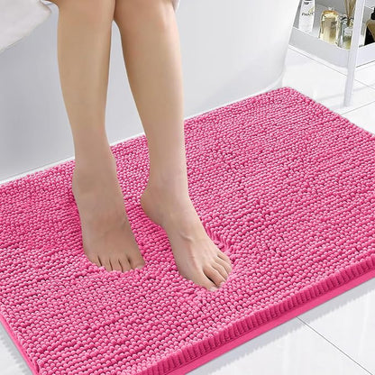 Smiry Luxury Chenille Bathroom Rugs 36x24, Extra Soft and Absorbent Shaggy Bath by Smiry