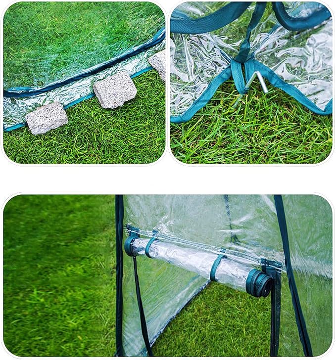 porayhut Pop Up Greenhouse Cover Flower House Mini Gardening Plant Flower - Image 2