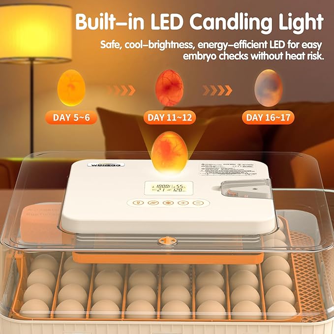 Incubator for Hatching Eggs, 56 Eggs Incubator - Image 6