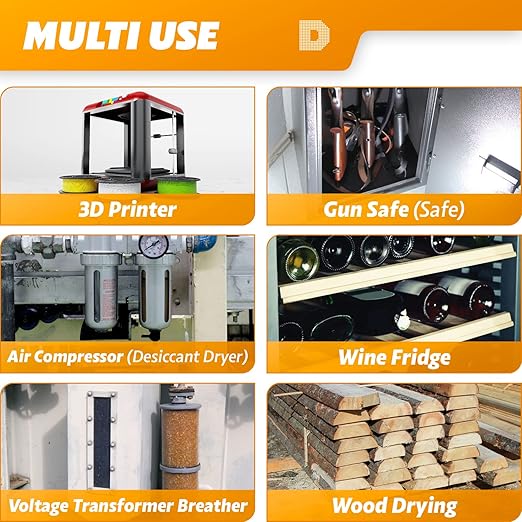 "Dry & Dry" Premium Orange Indicating Silica Gel Desiccant Beads - Image 7