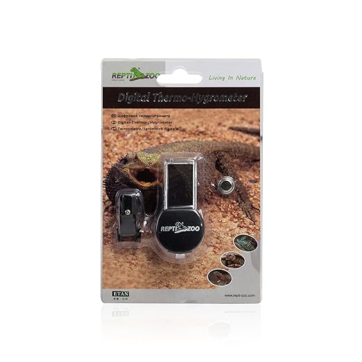 REPTI ZOO Reptile Terrarium Thermometer Hygrometer Digital LCD Display Pet - Image 4