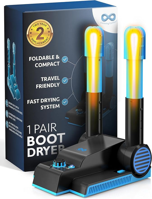 Everlasting Comfort Foldable Compact Boot Dryer & Boot Warmer – Quiet Heat by EverlastingComfort