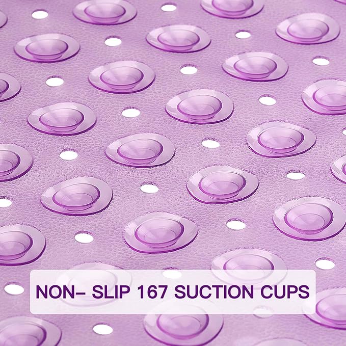 YINENN Bath Tub Shower Stall Mats 31x15.5 Inch Non-Slip and Latex Free - Image 3