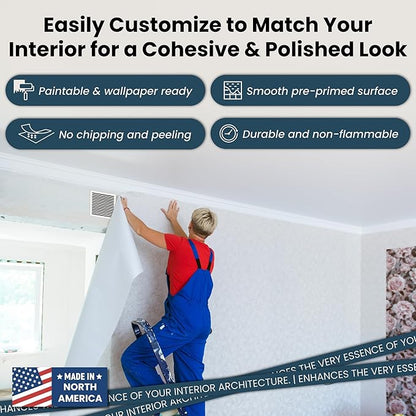 SilhouEase SE14 Magnetic Exhaust Fan Cover & Removable Return Vent, Flush Mount - Image 5