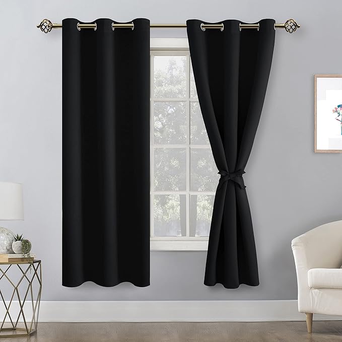 Hiasan Blackout Curtains for Bedroom and Living Room, Light Blocking, Noise - Image 2