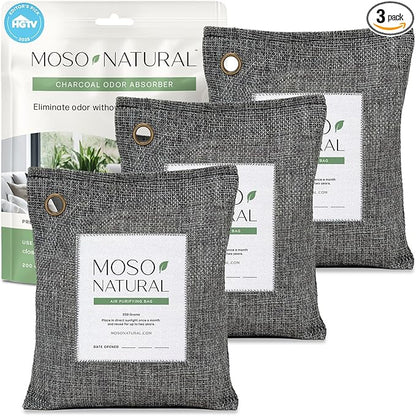 Moso Natural Air Purifying Bag 200g HGTV Editor's Pick | Premium Bamboo by MosoNatural