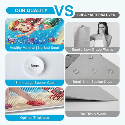 XIYUNTE Baby Bath Mat for Tub Non Slip Kids Bath Mat - Image 6