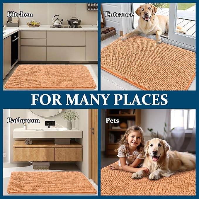 OLANLY Dog Door Mat for Muddy Paws 47x20, Absorbs Moisture and Dirt, Absorbent - Image 8