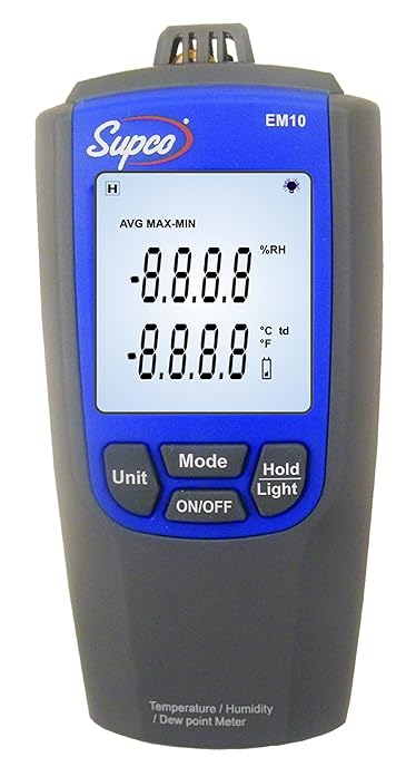 Supco EM10 Temperature and Humidity Meter by Supco