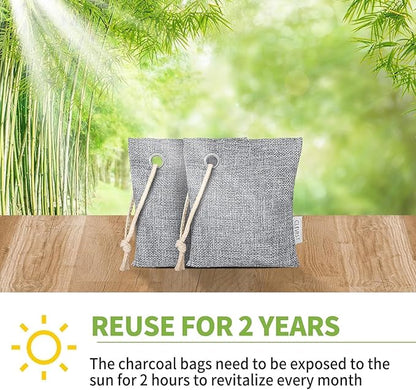 CLEVAST 16 Pack Activated Bamboo Charcoal Air Purifying Bags, Natural Fresh - Image 5