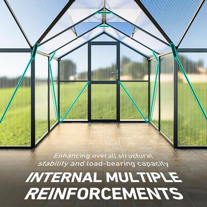 12X12FT Green Houses for Outside, Large Greenhouse for Outdoors and Garden - Image 2