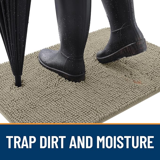 OLANLY Dog Door Mat for Muddy Paws 59x20, Absorbs Moisture and Dirt, Absorbent - Image 2