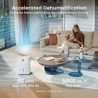 Kesnos 80 Pints Energy Star Dehumidifier - Image 2