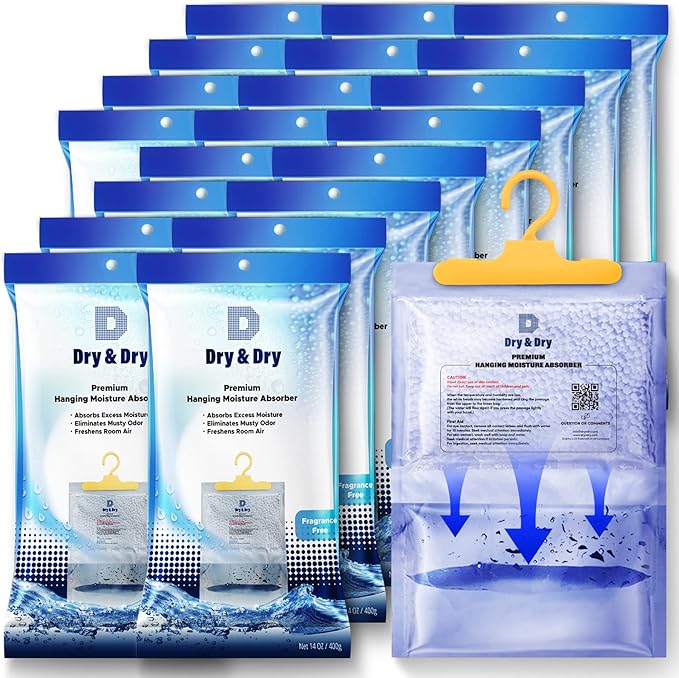 Dry & 20 Packs Moisture Absorbers Dehumidifiers by DryDry
