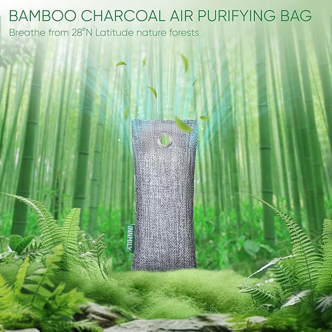 Activated Charcoal Odor Absorber, 6 Pack Nature Odor Eliminator - Image 2