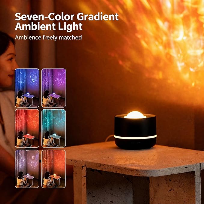 3-in-1 Galaxy Projector Humidifier & Essential Oil Diffuser, 7-Color Rotating - Image 7