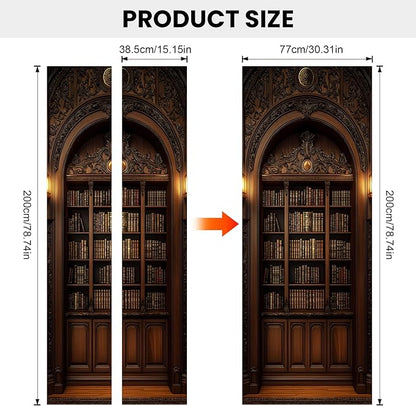 3D Door Decals Stickers Peel Stick Wall Murals Vinyl Wallpaper Self-Adhesive - Image 3