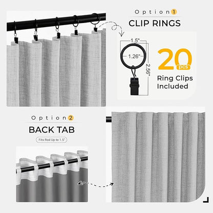 INOVADAY Thermal Sliding Door Curtains 100% Blackout Curtains - Image 4