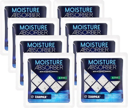 Moisture Absorber Sachets Activated Charcoal 1.4 oz/40g by Zarpax