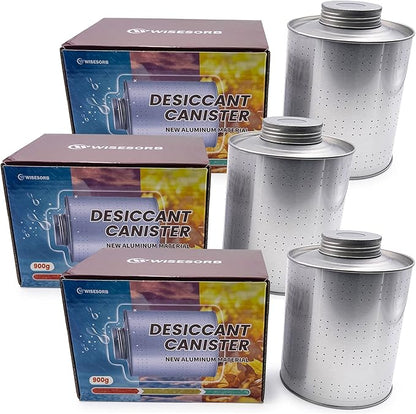 900 Gram 3 Pack Dehumidifiers for Home, Rechargeable Gun Safe Dehumidifier by Wisesorb