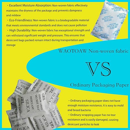 Silica Gel Packets, 100 Gram 10 Packets Desiccant Packs, Moisture Absorbers - Image 6