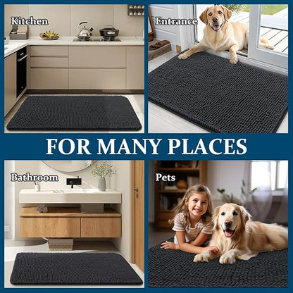 OLANLY Dog Door Mat for Muddy Paws 59x20, Absorbs Moisture and Dirt, Absorbent - Image 8