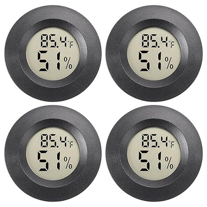 Mini Hygrometer Digital Thermometer Humidity Meter 4 Pack Hygrometer by WEIMELTOY