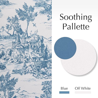 jinchan 95% Blackout Toile Curtains - Image 4