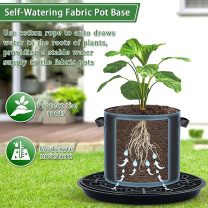 4 Pack 16.5'' Self-Watering Fabric Pot Base - Image 3