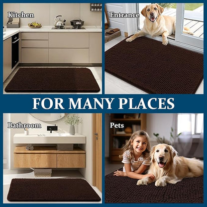 OLANLY Dog Door Mat for Muddy Paws 40x32, Absorbs Moisture and Dirt, Absorbent - Image 8