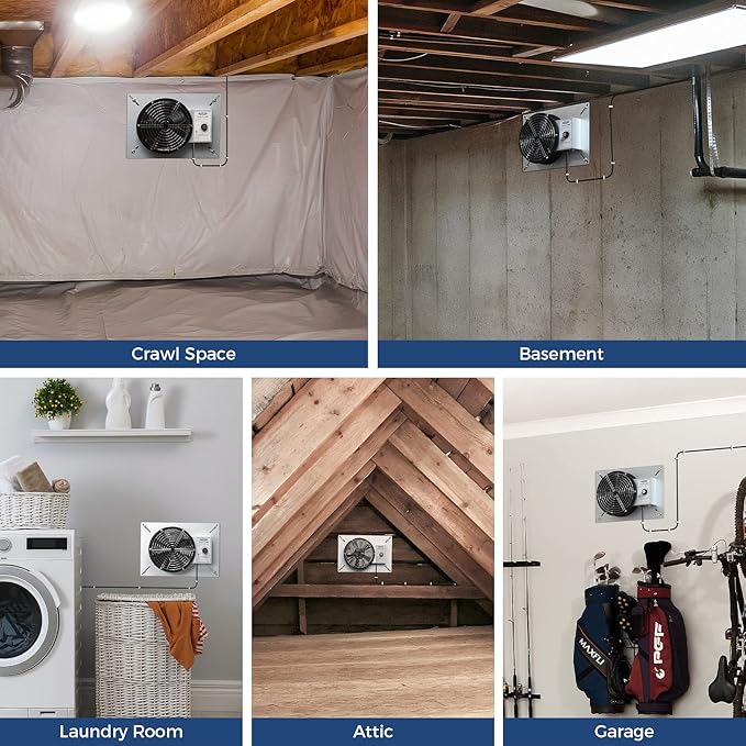 ALORAIR 540 CFM IP-55 Grade Crawlspace Ventilation Fans - Image 6