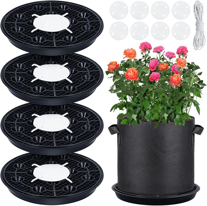 4 Pack 16.5'' Self-Watering Fabric Pot Base - Image 9
